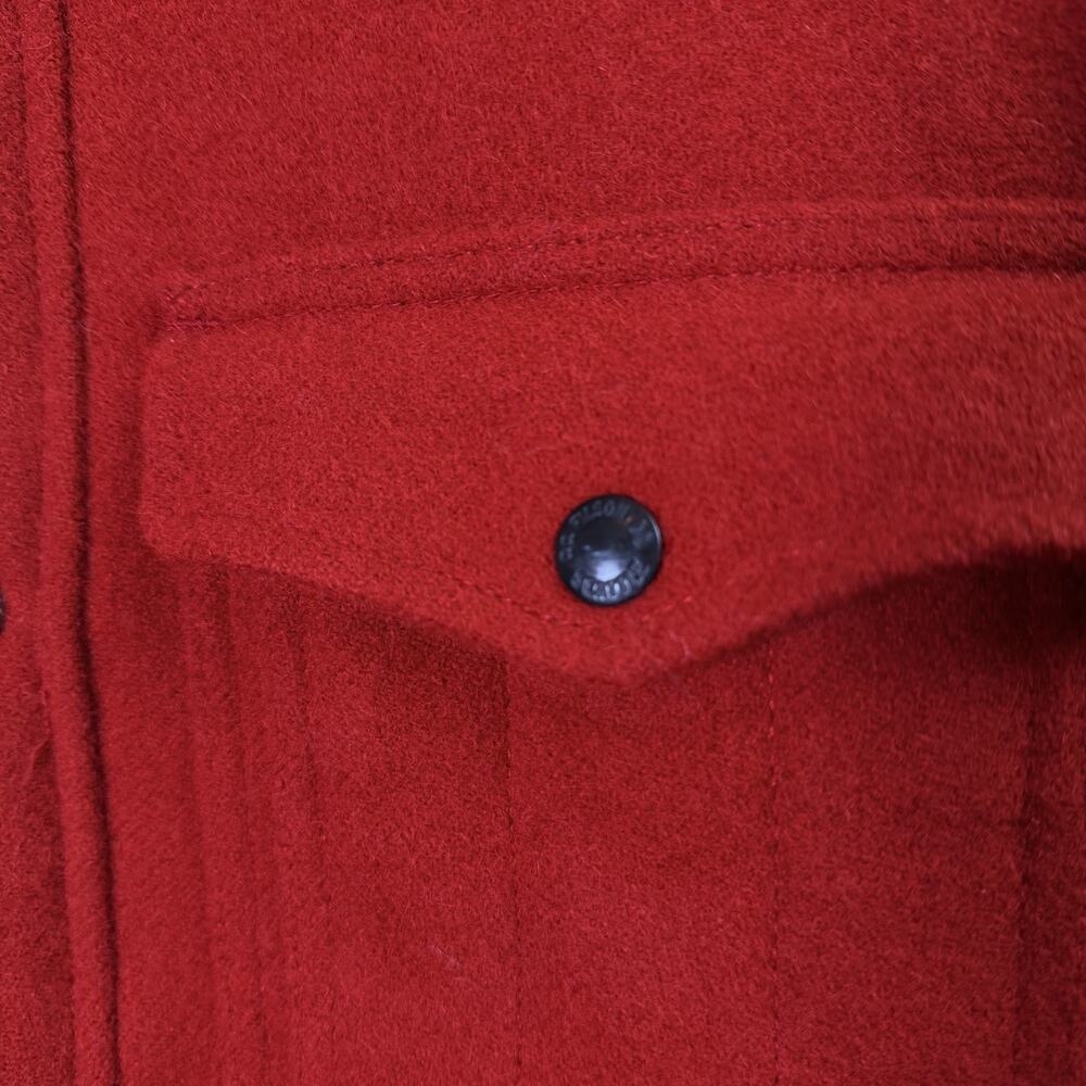 Filson Wool Lined Jacket Jac-SHirt Men's Medium Red Oak Barn Coat Chore Buttoned - Picture 8 of 16